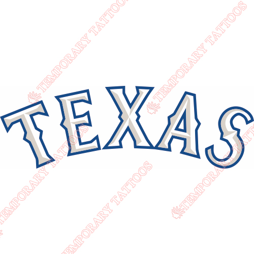 Texas Rangers Customize Temporary Tattoos Stickers NO.1979